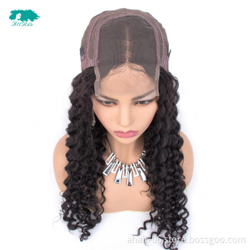 Wholesale china virgin hair human wigs, 4*4 lace frontal human hair wigs